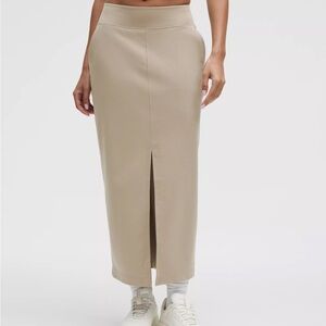 NWT Lululemon Pique Maxi Skirt Tan sz 6